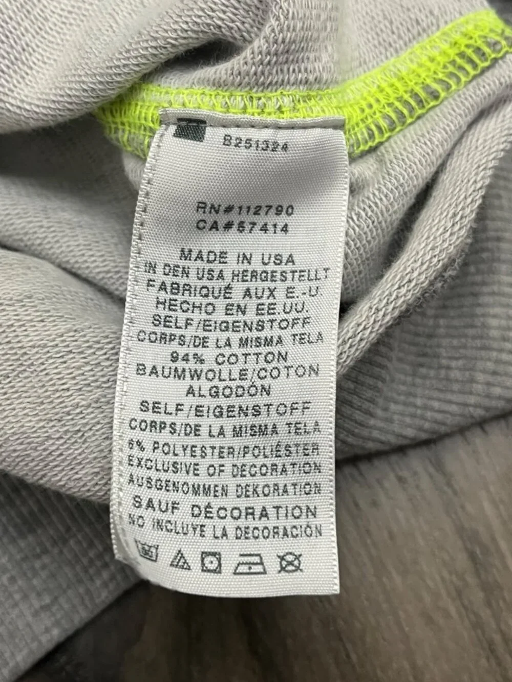 True Religion Crewneck Sweater Sweatshirt Gray means 2XL - Stain / Mark